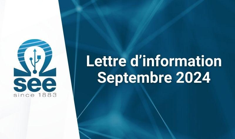 Lire la suite à propos de l’article Lettre d’information Septembre 2024