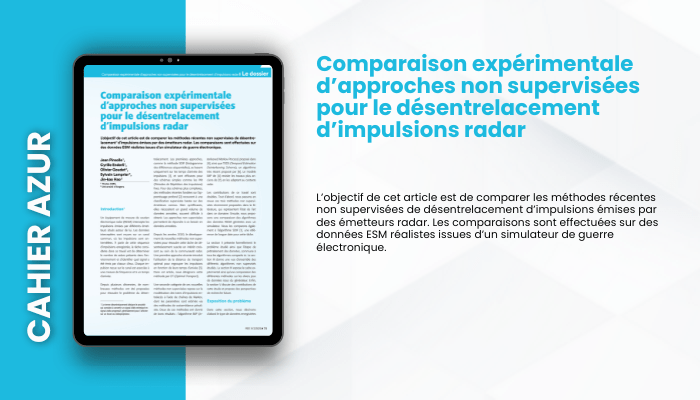 Lire la suite à propos de l’article CAHIER AZUR –  Comparaison expérimentale d’approches non supervisées pour le désentrelacement  d’impulsions radar