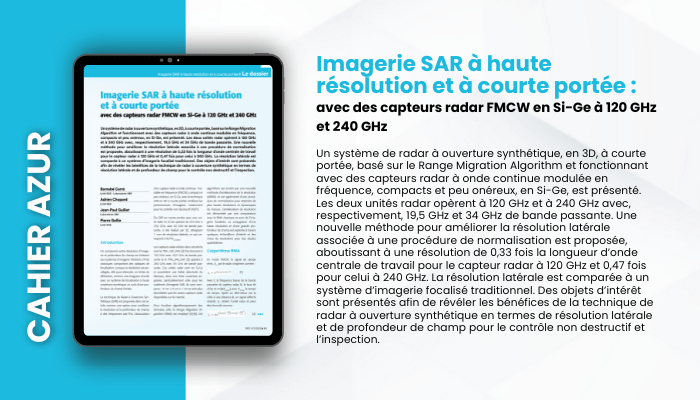 Lire la suite à propos de l’article CAHIER AZUR –  Imagerie SAR à haute résolution et à courte portée