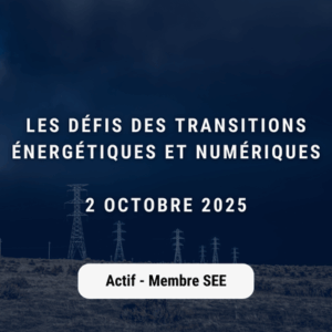Les défis des transitions énergétiques et numériques (Actif - Membre SEE)