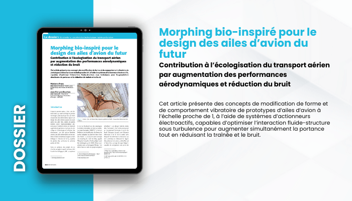 Lire la suite à propos de l’article DOSSIER – Morphing bio-inspiré pour le design des ailes d’avion  du futur