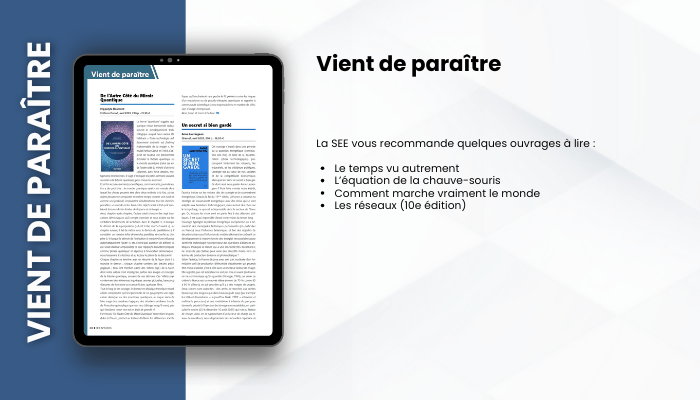 Lire la suite à propos de l’article VIENT DE PARAITRE – REE 2025-3