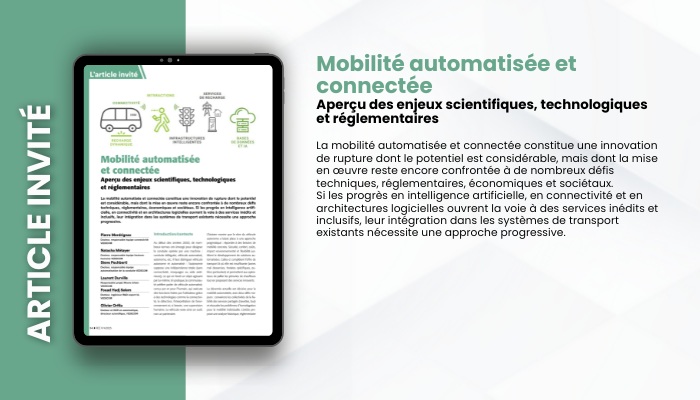 Lire la suite à propos de l’article ARTICLE INVITÉ – Mobilité automatisée et connectée