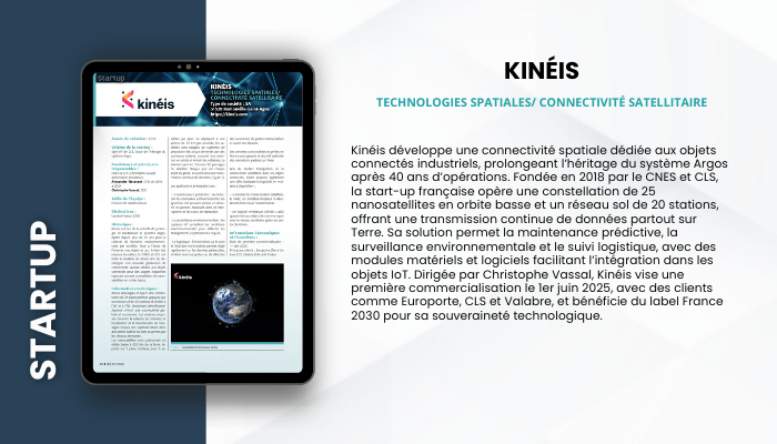 Lire la suite à propos de l’article STARTUP – Kineis